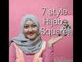 Everyday Hijab Square Style || Tutorial Simple & Easy