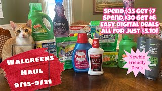 WALGREENS HAUL 9/15-9/21 | NEWBIE FRIENDLY | EASY DIGITAL DEALS | JUST $5.10!