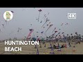 [4K]🪁Saturday Afternoon | Huntington Beach, California | Kite party, Kite Connection | Walking tour