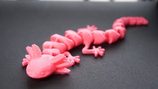 3D Printing - Articulated Axolotl Enhanced