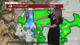 Much cooler with steady rain across Denver metro Saturday into Sunday