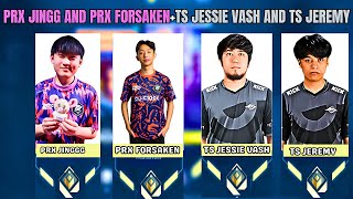 PRX Jinggg and PRX F0rsaken meet TS Jessie Vash and TS Jeremy while playing ranked in Korea