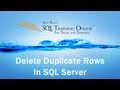 Delete Duplicates in SQL - SQL Training Online - Quick Tips Ep43