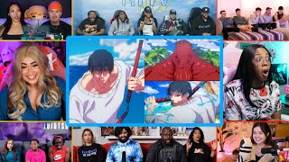 YouTubers React To Toji Vs Dagon Full Fight | Jujutsu Kaisen S2 Ep 15 Reaction Mashup