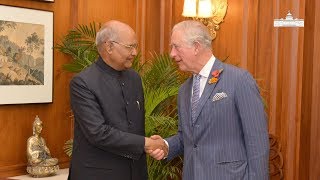 The Prince of Wales called on President Kovind at Rashtrapati Bhavan