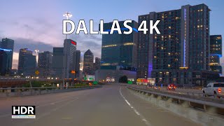 Dallas 4K - Sunset Drive - Texas USA