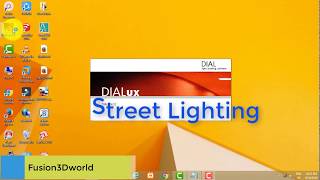 Dialux street lighting design