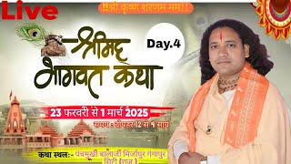 🔴Live🔴Day-4 श्रीमद् भागवत पुराण श्री त्रिवेणी दास जी महाराज के मुख से 🙏🌹🙏🌹#katha#श्री##