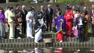 2018.3.27　下田　宝福寺　お吉まつり　お吉ケ淵での法要