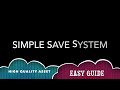 Simple Save System in Unity (Asset Store Plugin)