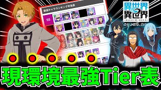 【いせいせ】迷ってる人はこれ選べ！現環境最強キャラTier表について徹底解説【異世界∞異世界】【異世異世】【無職転生】