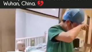 A baby infected with corona virus felling heart broken sad video lasted new India china wor all sad