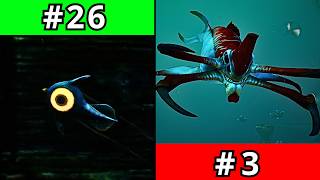 Ranking the Most DANGEROUS Creatures in Subnautica...