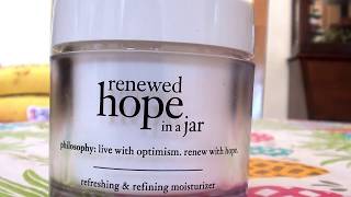 Philosophy renewed hope in a jar refreshing \u0026 refining moisturizer