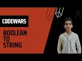 Convert a Boolean to a String | Boolean to String | String of Boolean in python | Boolean | VC009