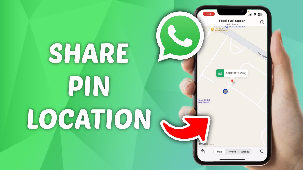 How To Share Pin Location In Whatsapp Youtube