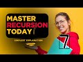 PART 7 : Reverse an Array Using Recursion | Step-by-Step DSA Explanation