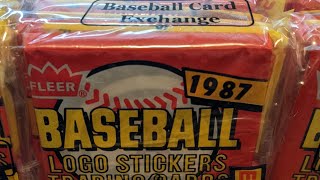 Opening Up 1987 Fleer Wax pack Baseball Cards Monday May 23