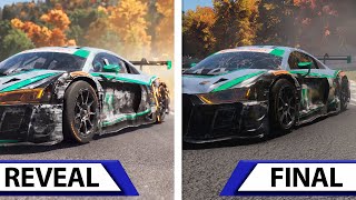 Forza Motorsport | Reveal Gameplay Trailer VS Final Version | Graphics Comparison | PC Max. Settings