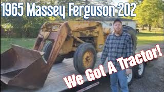WE GOT A TRACTOR! 1965 Massey Ferguson 202