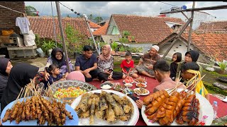 Keseruan Masak Menu Tahun Baru Bareng Keluarga, Sate Ayam, Sosi Bakar, Seblak Dll