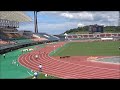 男子400mハードル予選3組、1着：西川真央（川之石高）　～第2回愛媛陸上競技協会強化記録会～