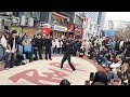 street artist one of. with audience. interactive hongdae busking. 250202.