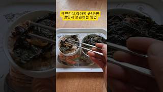 깻잎 김치 깻잎 장아찌 1년동안 맛있게 보관하는 방법 #깻잎 #깻잎김치 #깻잎 장아찌