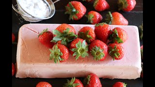 Strawberry Deliciousness!!No Bake Dessert/Italian Semifreddo!!