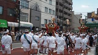 素盞雄神社（すさのおじんじゃ）　天王祭　本社神輿渡御　三河島地区　2018.6.2