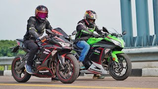 Ninja 300 Vs Zx25R | Drag Race