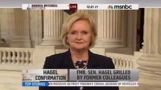 MSNBC's Andrea Mitchell Reports: McCaskill on Hagel Confirmation Hearing