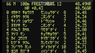 20140907　インカレ　男子100Free予選11,12組