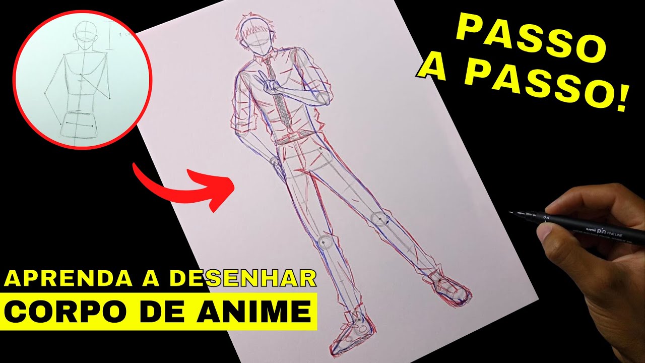 Como Desenhar CORPO DE ANIME | Passo A Passo Completo! - YouTube