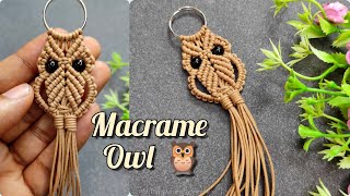 DIY Handmade Macrame Owl keychain | DIY bird owl 🦉