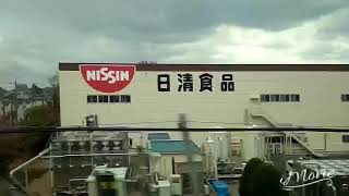 東海道新幹線の車窓から：京都駅～名古屋駅！Japan Train Shinkansen Bullet Train from Kyoto to Nagoya!