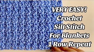 CROCHET THE SILT STITCH - 1 ROW REPEAT