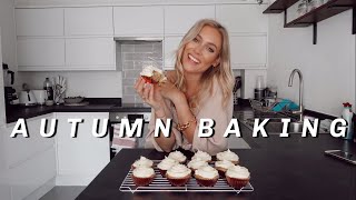 LET'S BAKE AUTUMN SPICED CUPCAKES! | Baking chaos! | Charlotte Beer