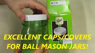 BEST Caps Covers for Ball Wide-Mouth Plastic Storage Mason Jars REVIEW - 5 star rating!