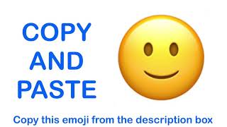 Slightly Smiling Face EMOJI ( APPLE ) - COPY and PASTE EMOJIS 🙂