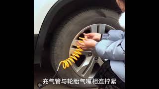 【雙30缸打氣機】附電瓶夾 汽車用12V輪胎打氣泵 車載雙汽缸電動充氣機 手電筒充氣泵 附3種充氣嘴 真雙-悠質生活