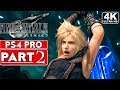 FINAL FANTASY 7 REMAKE Gameplay Walkthrough Part 2 FULL GAME [4K PS4 PRO] - No Commentary