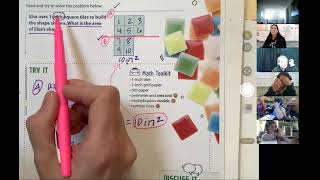 02/05/21 - Math - lesson 16, session 3 - adding areas - pages 347-350