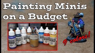 Painting D&D Miniatures on a Budget - 9 Paint Project