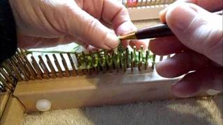 full fashioned decrease on a Kiss loom