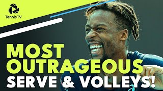 Most OUTRAGEOUS Serve & Volley Tennis Plays 👀