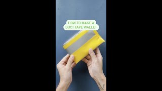 How to Make a Duct Tape Wallet #shorts