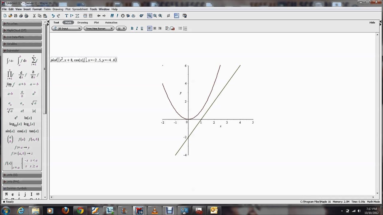 How To Make A Multiple Graphs Using Maple - YouTube