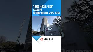 “마른 수건도 짠다”…LG전자, 출장비·접대비 20% 감축 [알파경제TV]