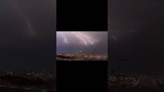 Heavy Thunder Rain Makkah 22 8 2023 #thunderstorm #rain #makkah